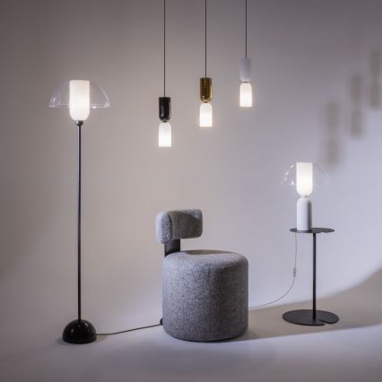 Maytoni MOD177PL-01G - Chandelier on a string MEMORY 1xE14/40W/230V gold/white