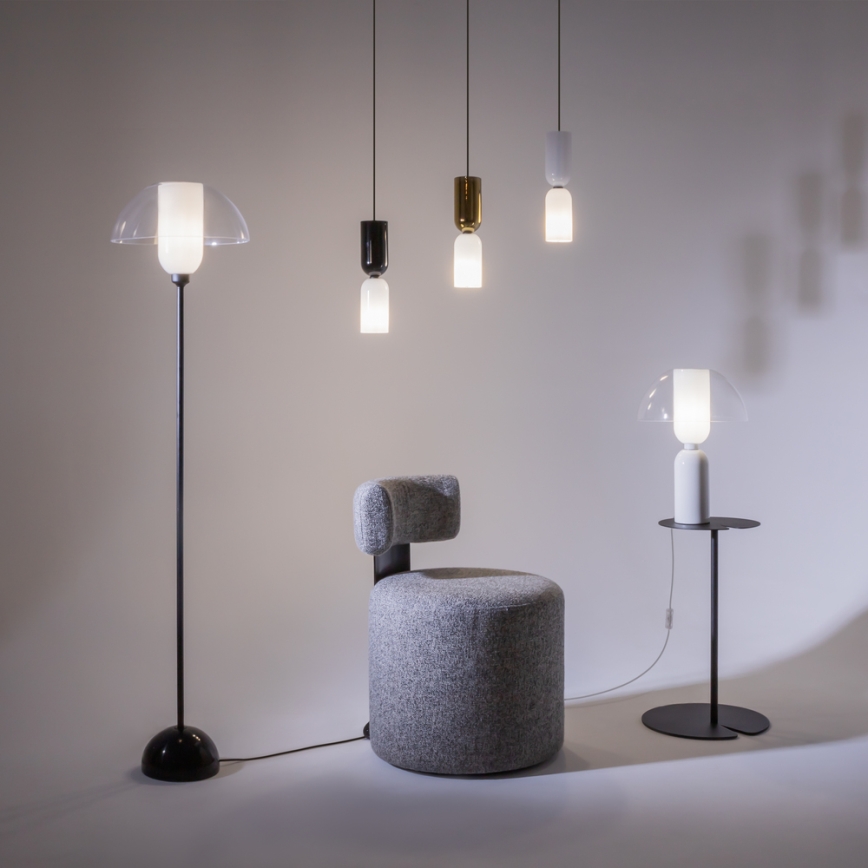 Maytoni MOD177PL-01G - Chandelier on a string MEMORY 1xE14/40W/230V gold/white