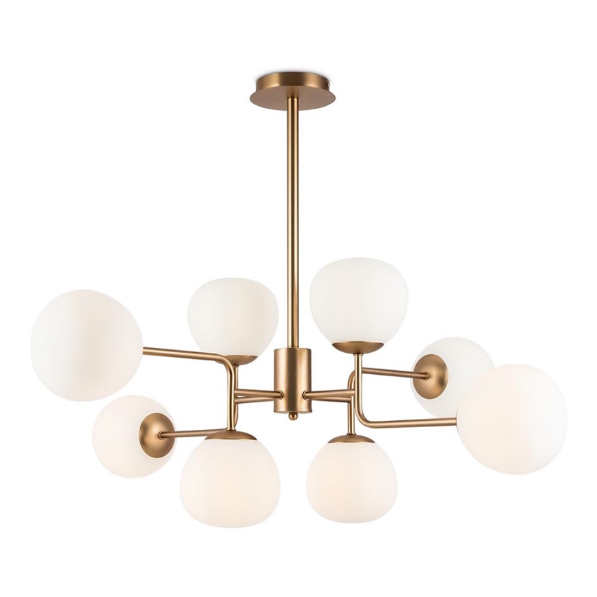 Maytoni MOD221-PL-08-G - Chandelier on a pole ERICH 8xE14/40W/230V copper