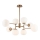 Maytoni MOD221-PL-08-G - Chandelier on a pole ERICH 8xE14/40W/230V copper