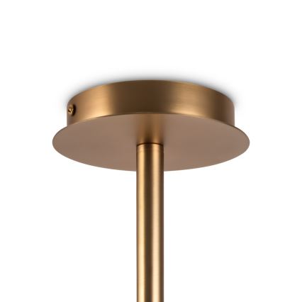 Maytoni MOD221-PL-08-G - Chandelier on a pole ERICH 8xE14/40W/230V copper