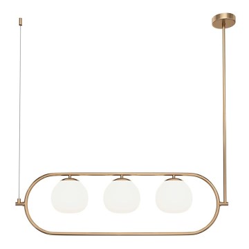 Maytoni MOD221PL-03BS - Chandelier on a pole ERICH 3xE14/40W/230V copper