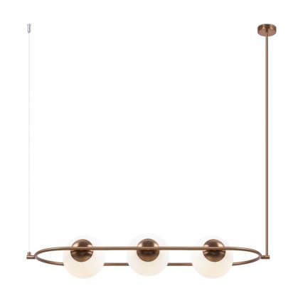 Maytoni MOD221PL-03BS - Chandelier on a pole ERICH 3xE14/40W/230V copper