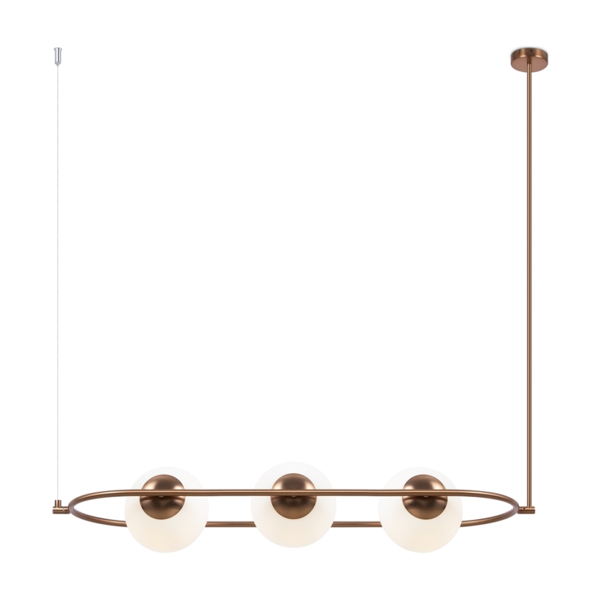 Maytoni MOD221PL-03BS - Chandelier on a pole ERICH 3xE14/40W/230V copper
