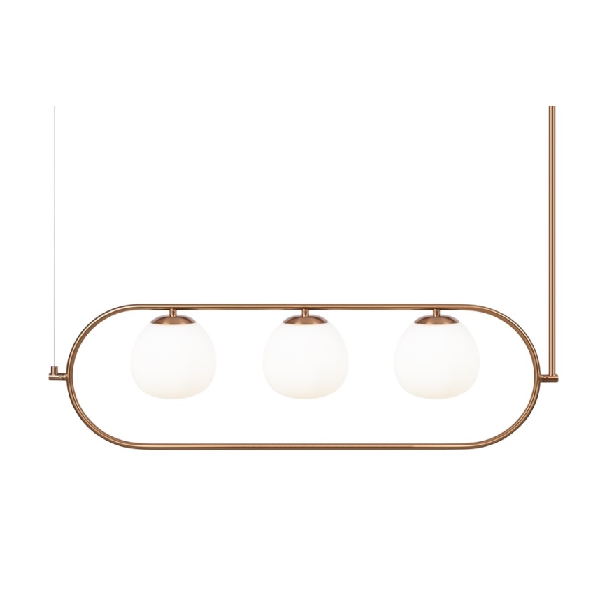 Maytoni MOD221PL-03BS - Chandelier on a pole ERICH 3xE14/40W/230V copper