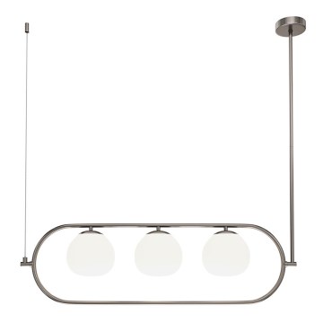 Maytoni MOD221PL-03N - Chandelier on a pole ERICH 3xE14/40W/230V matte chrome