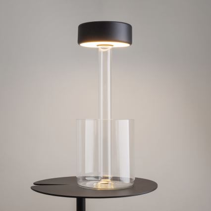 Maytoni MOD229TL-L3B3K1 - LED Dimmable rechargeable portable table lamp LED/3W/5V 2200-4000K black/clear