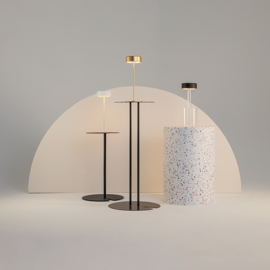 Maytoni MOD229TL-L3B3K1 - LED Dimmable rechargeable portable table lamp LED/3W/5V 2200-4000K black/clear