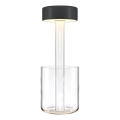 Maytoni MOD229TL-L3B3K1 - LED Dimmable rechargeable portable table lamp LED/3W/5V 2200-4000K 2000 mAh black/clear