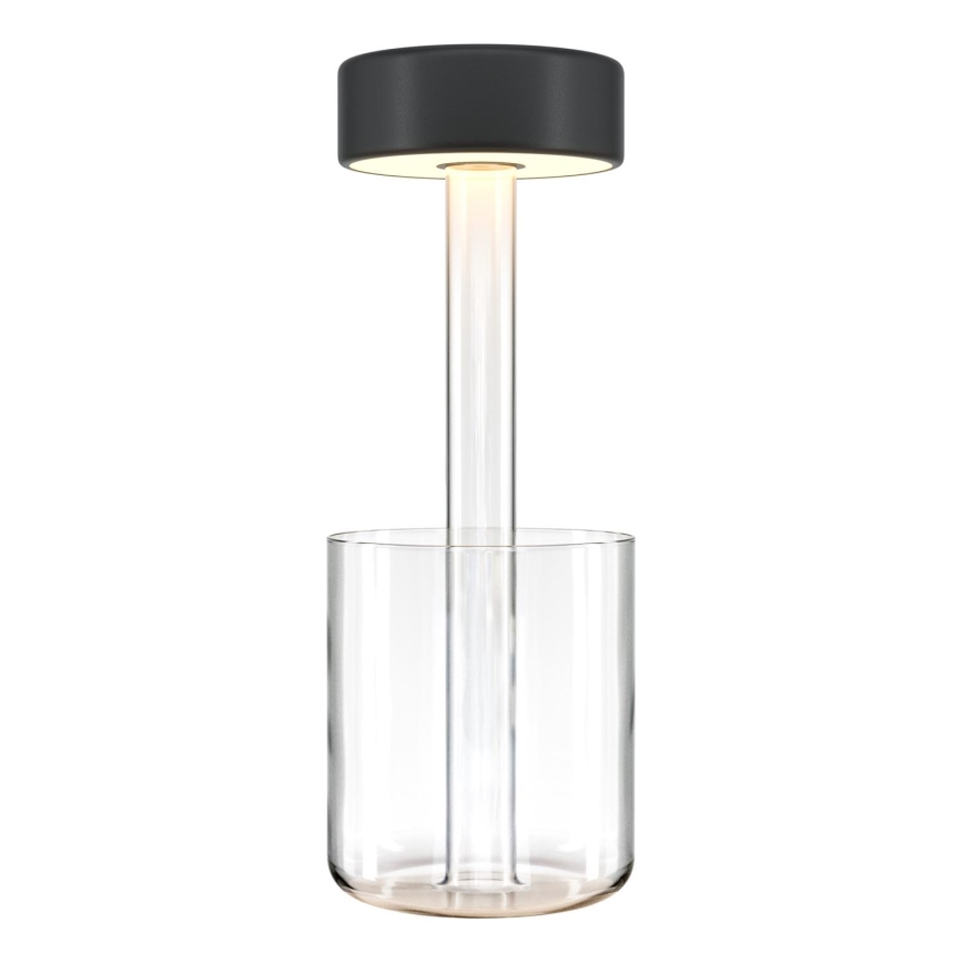 Maytoni MOD229TL-L3B3K1 - LED Dimmable rechargeable portable table lamp LED/3W/5V 2200-4000K black/clear