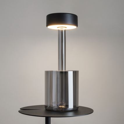 Maytoni MOD229TL-L3B3K3 - LED Dimmable rechargeable portable table lamp LED/3W/5V 2200-4000K black/grey
