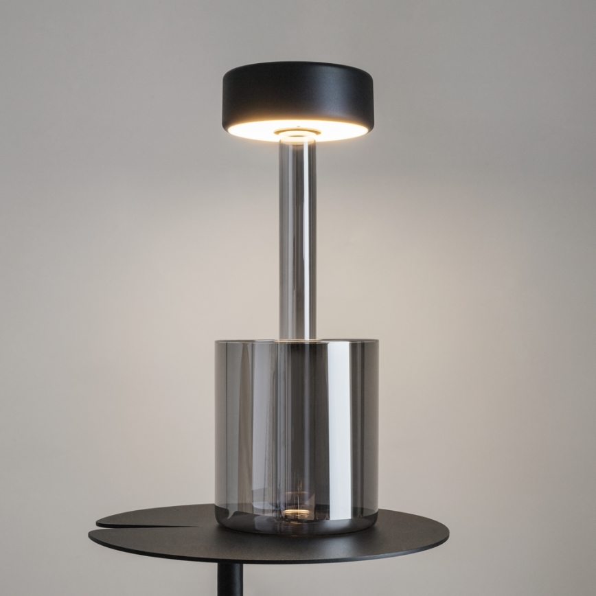 Maytoni MOD229TL-L3B3K3 - LED Dimmable rechargeable portable table lamp LED/3W/5V 2200-4000K black/grey