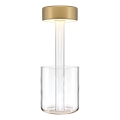 Maytoni MOD229TL-L3G3K1 - LED Dimmable rechargeable portable table lamp LED/3W/5V 2200-4000K 2000 mAh gold/clear