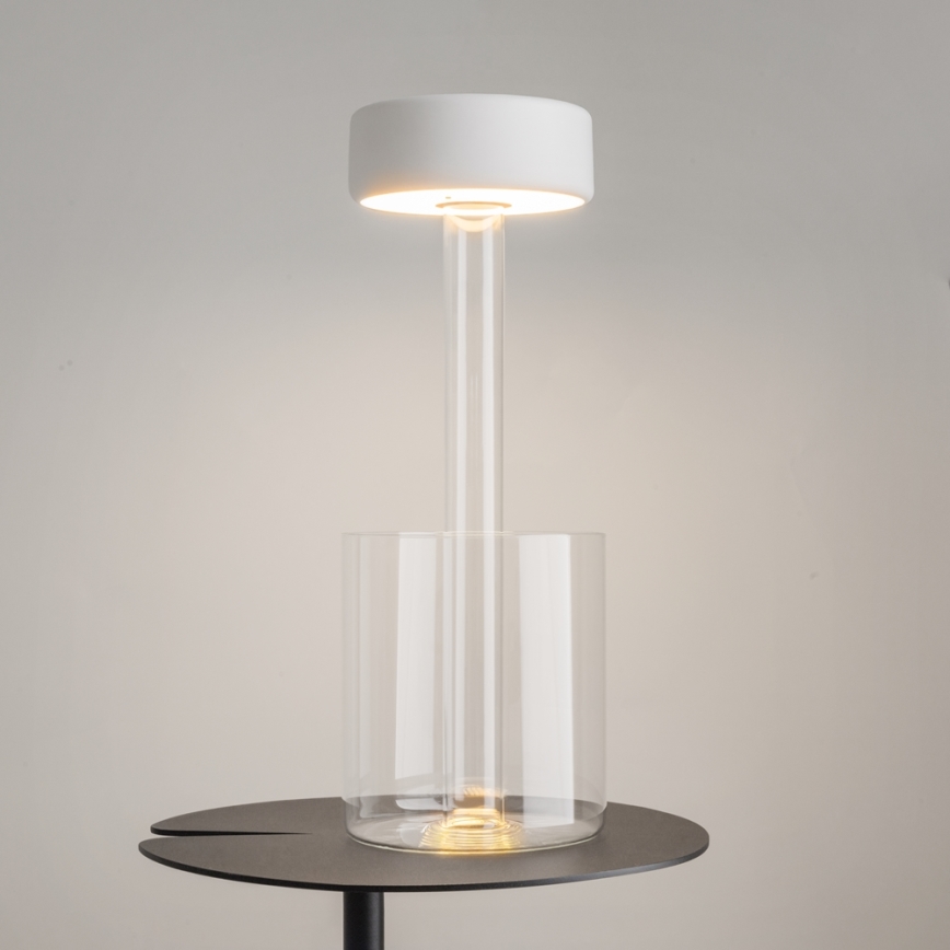 Maytoni MOD229TL-L3W3K1 - LED Dimmable rechargeable portable table lamp LED/3W/5V 2200-4000K white/clear