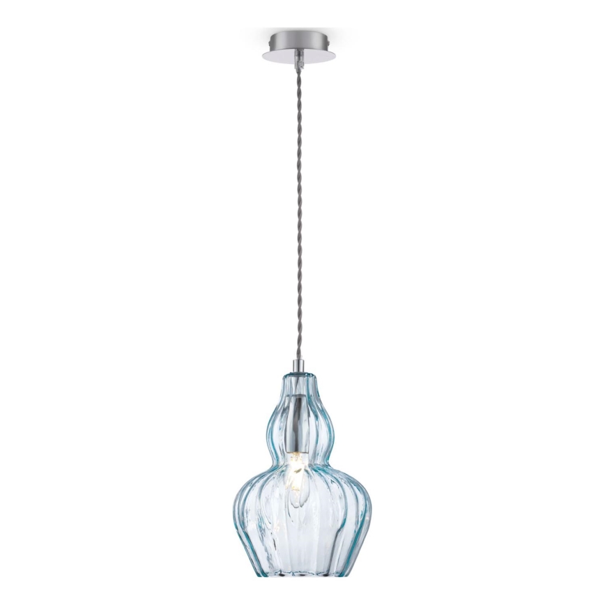 Maytoni MOD238-PL-01-BL - Chandelier on a string EUSTOMA 1xE14/40W/230V blue