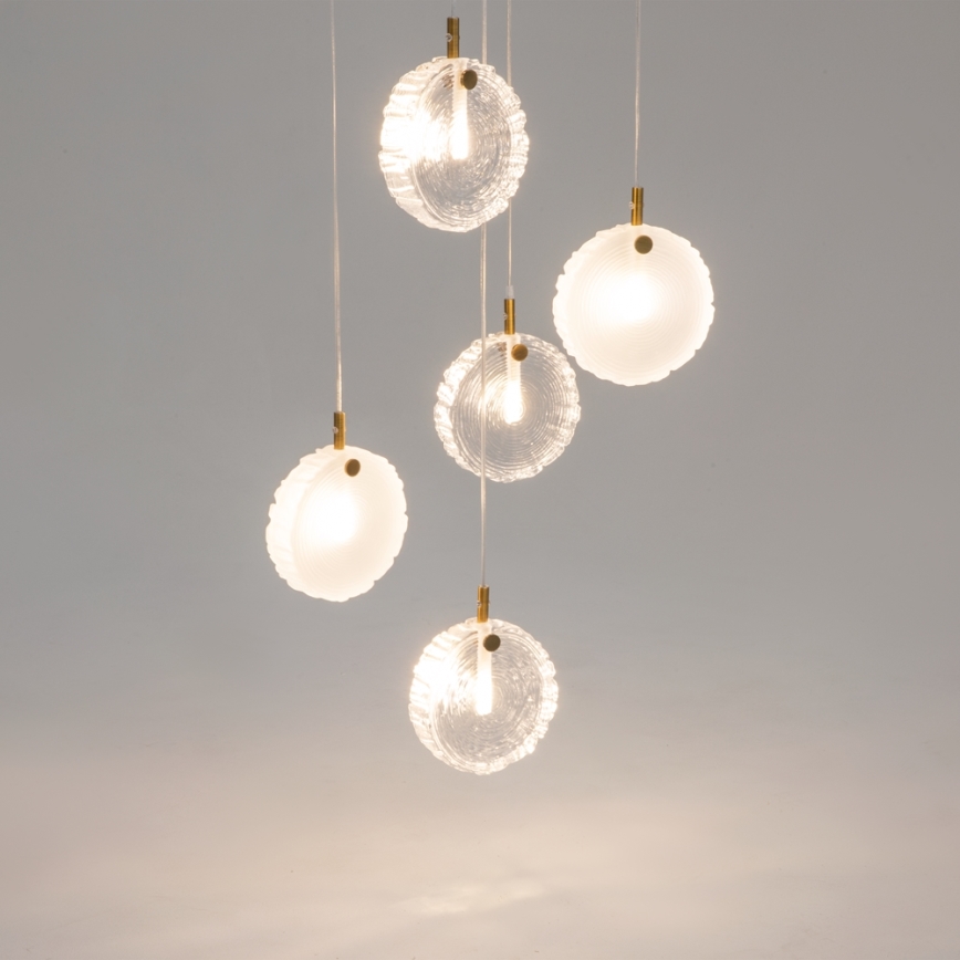 Maytoni MOD254PL-05BS - Chandelier on a string FROZEN 5xG4/28W/230V brass