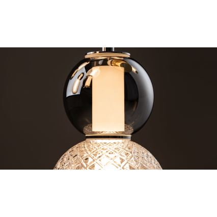Maytoni MOD273CL-L60CH3K - LED Ceiling light DROP 4xLED/15W/230V d. 43 cm shiny chrome