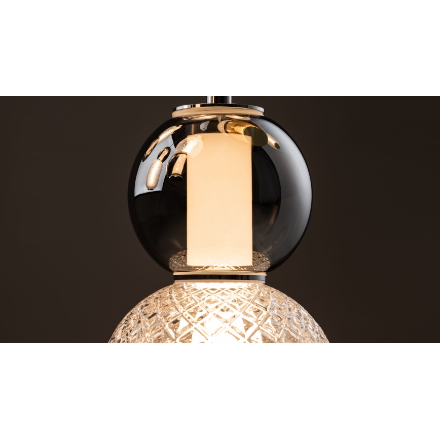 Maytoni MOD273CL-L60CH3K - LED Ceiling light DROP 4xLED/15W/230V d. 43 cm shiny chrome