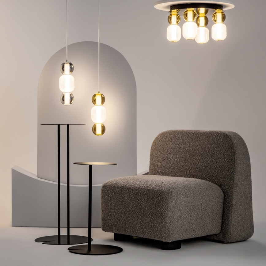 Maytoni MOD273CL-L60G3K - LED Ceiling light DROP 4xLED/15W/230V d. 43 cm gold