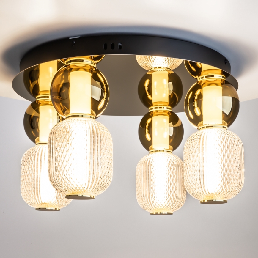 Maytoni MOD273CL-L60G3K - LED Ceiling light DROP 4xLED/15W/230V d. 43 cm gold