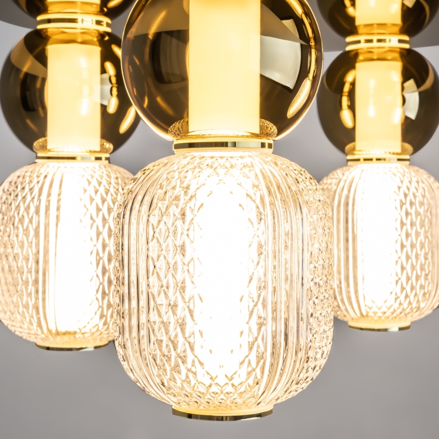 Maytoni MOD273CL-L60G3K - LED Ceiling light DROP 4xLED/15W/230V d. 43 cm gold