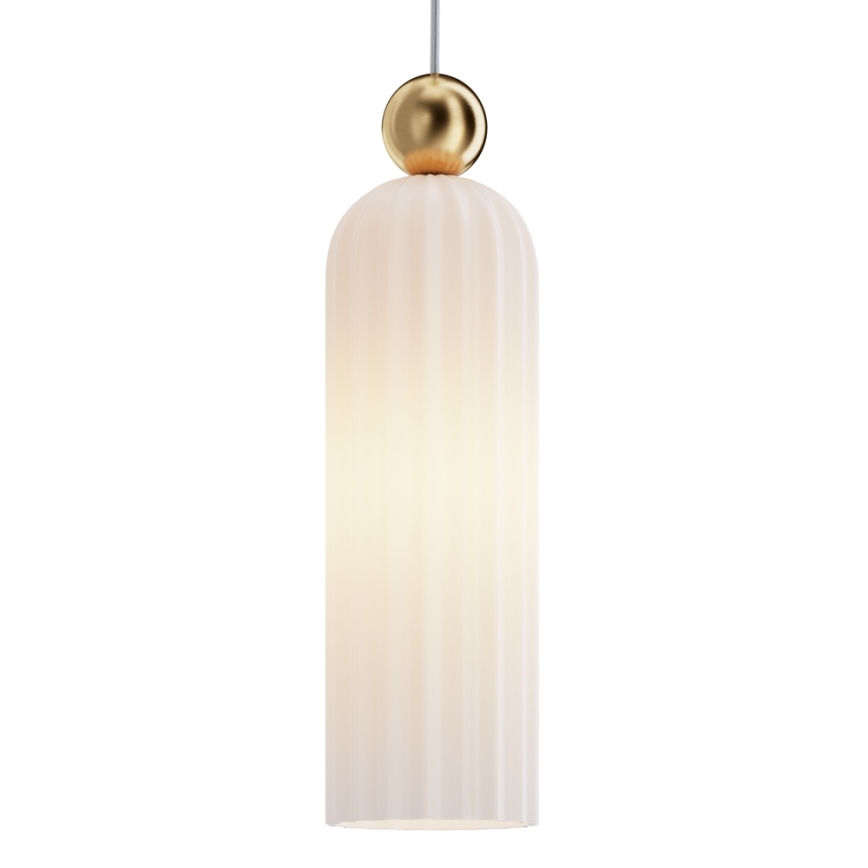 Maytoni MOD302PL-01W - Chandelier on a string ANTIC 1xE14/40W/230V gold/white