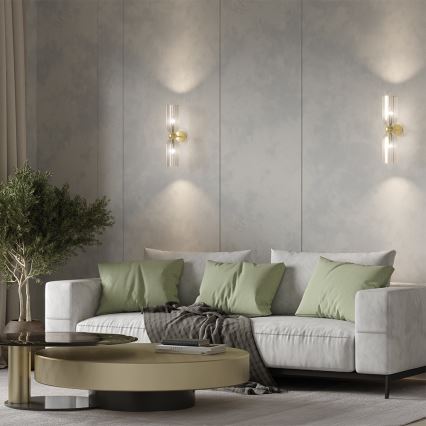 Maytoni MOD302WL-02CG - Wall light ANTIC 2xE14/40W/230V gold/beige