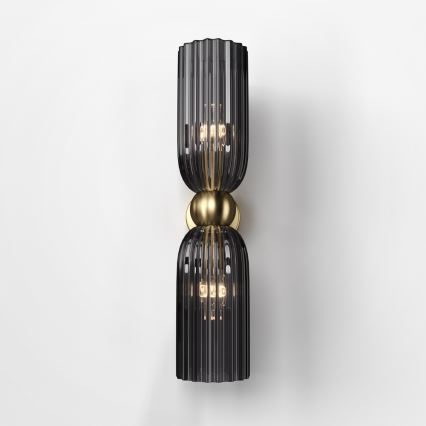 Maytoni MOD302WL-02GR - Wall light ANTIC 2xE14/40W/230V gold/grey