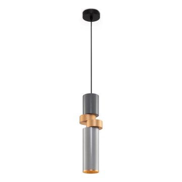 Maytoni MOD303PL-01CFL2 - Chandelier on a string PALETTE 1xGU10/40W/230V grey/gold