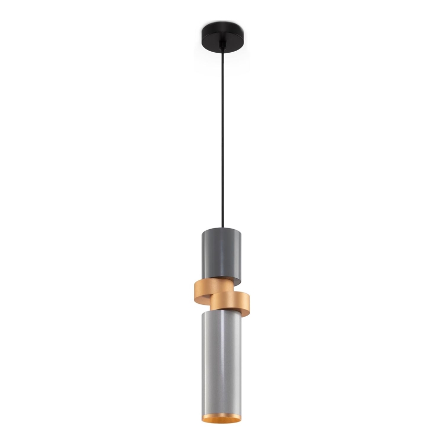 Maytoni MOD303PL-01CFL2 - Chandelier on a string PALETTE 1xGU10/40W/230V grey/gold