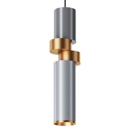 Maytoni MOD303PL-01CFL2 - Chandelier on a string PALETTE 1xGU10/40W/230V grey/gold