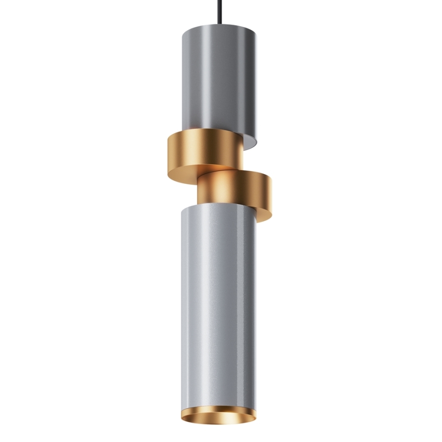Maytoni MOD303PL-01CFL2 - Chandelier on a string PALETTE 1xGU10/40W/230V grey/gold
