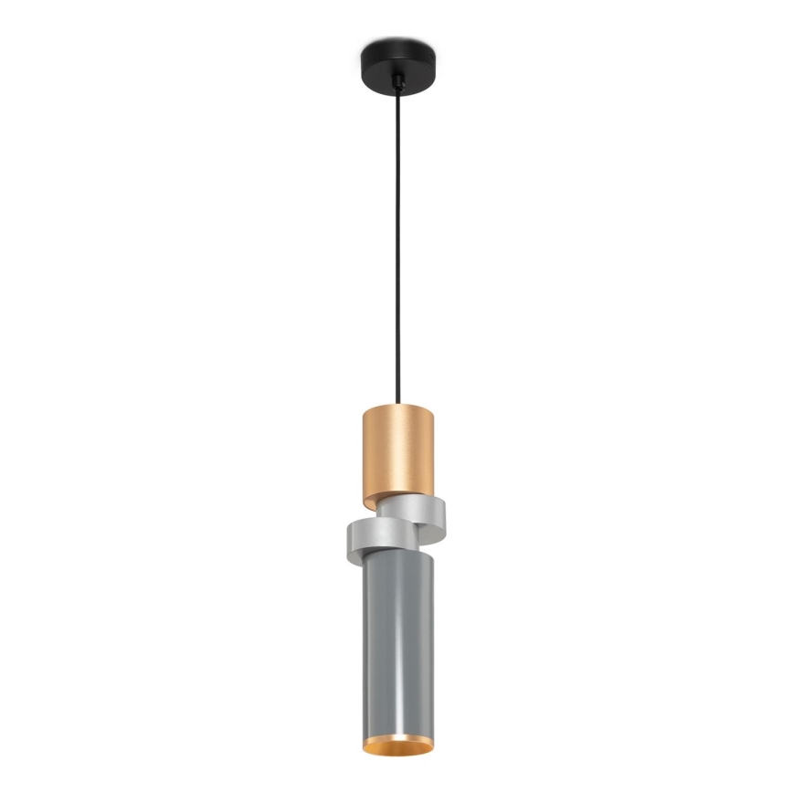 Maytoni MOD303PL-01CFL3 - Chandelier on a string PALETTE 1xGU10/40W/230V gold/grey