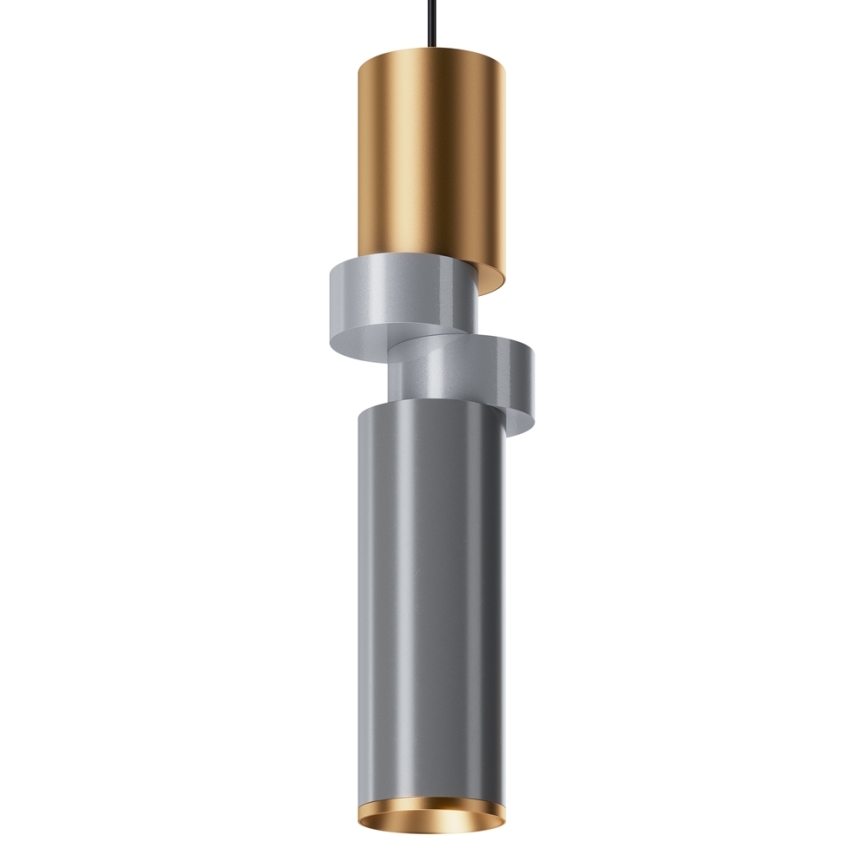 Maytoni MOD303PL-01CFL3 - Chandelier on a string PALETTE 1xGU10/40W/230V gold/grey