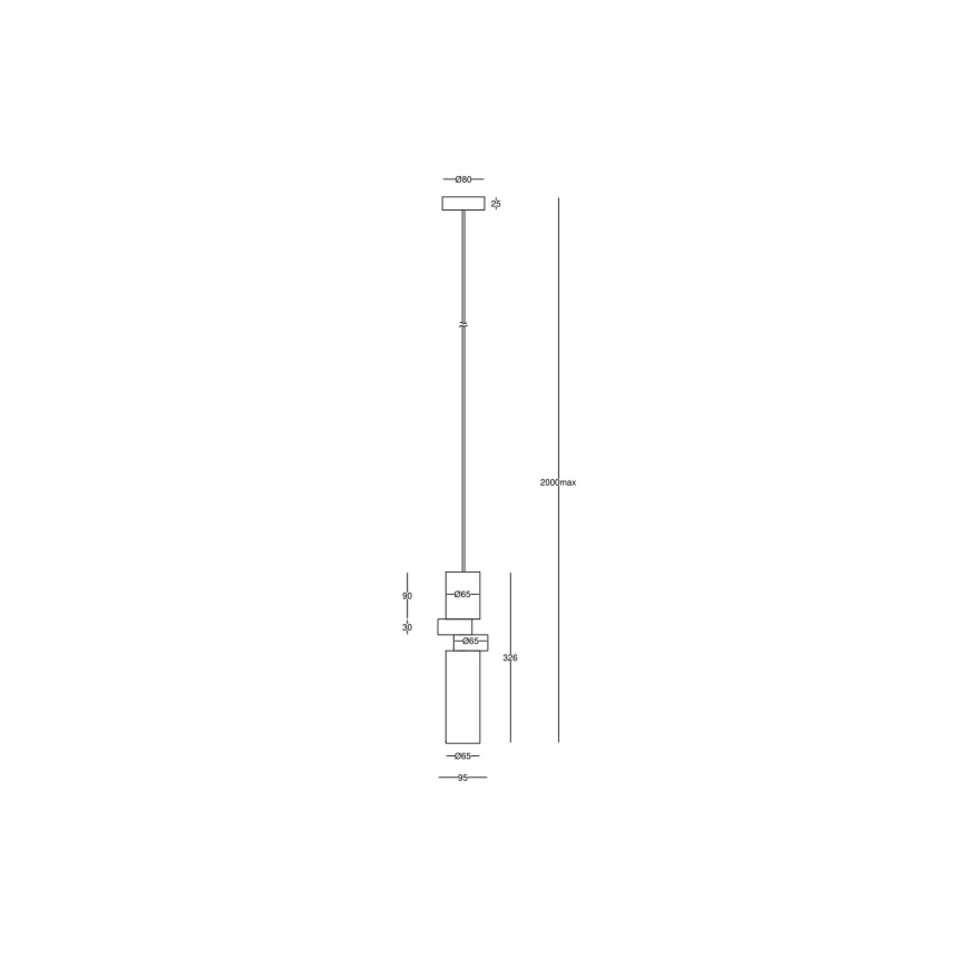 Maytoni MOD303PL-01CFL3 - Chandelier on a string PALETTE 1xGU10/40W/230V gold/grey