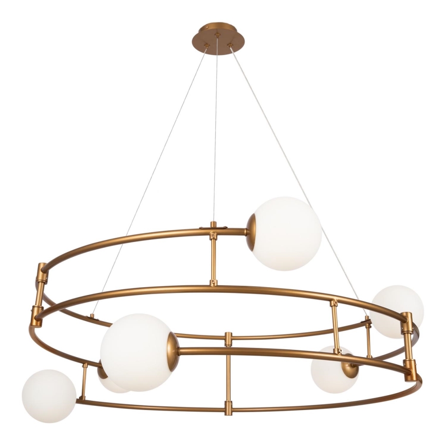 Maytoni MOD317PL-06G - Chandelier on a string BALANCE 6xG9/40W/230V copper