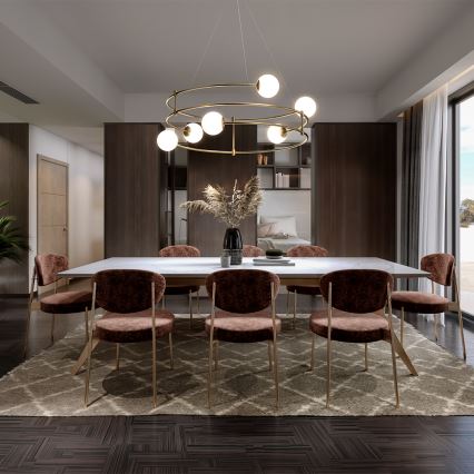 Maytoni MOD317PL-06G - Chandelier on a string BALANCE 6xG9/40W/230V copper
