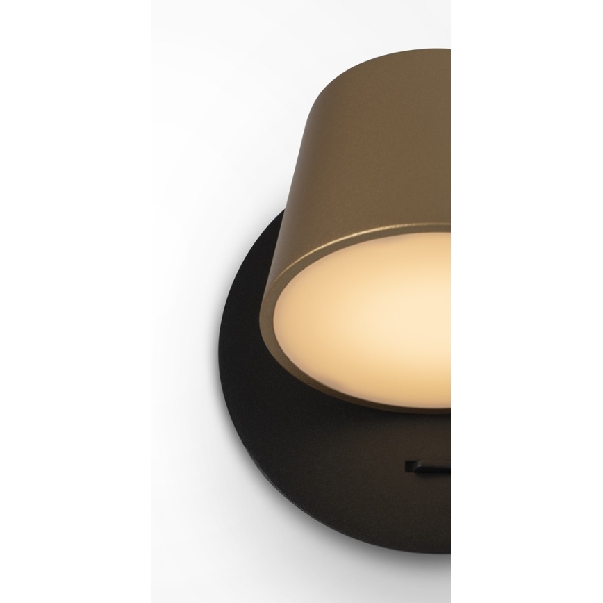 Maytoni MOD421WL-L6BBS3K - LED Wall light PIXEL 7W/230V 3000K gold/black
