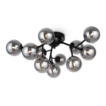 Maytoni MOD545CL-12B - DALLAS ceiling light, 12× G9 (max. 28 W), 230 V, black / smoked glass