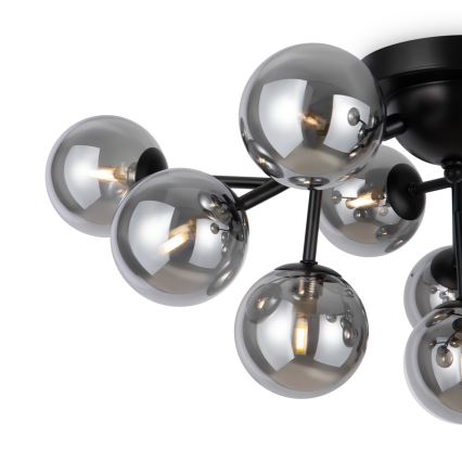 Maytoni MOD545CL-12B - DALLAS ceiling light, 12× G9 (max. 28 W), 230 V, black / smoked glass
