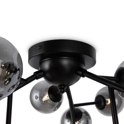 Maytoni MOD545CL-12B - DALLAS ceiling light, 12× G9 (max. 28 W), 230 V, black / smoked glass
