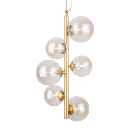 Maytoni MOD545PL-06G - Chandelier on a string DALLAS 6xG9/28W/230V brass