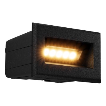 Maytoni O045SL-L3B3K - LED Outdoor built-in light BOSCA LED/3W/230V 3000K IP65 black