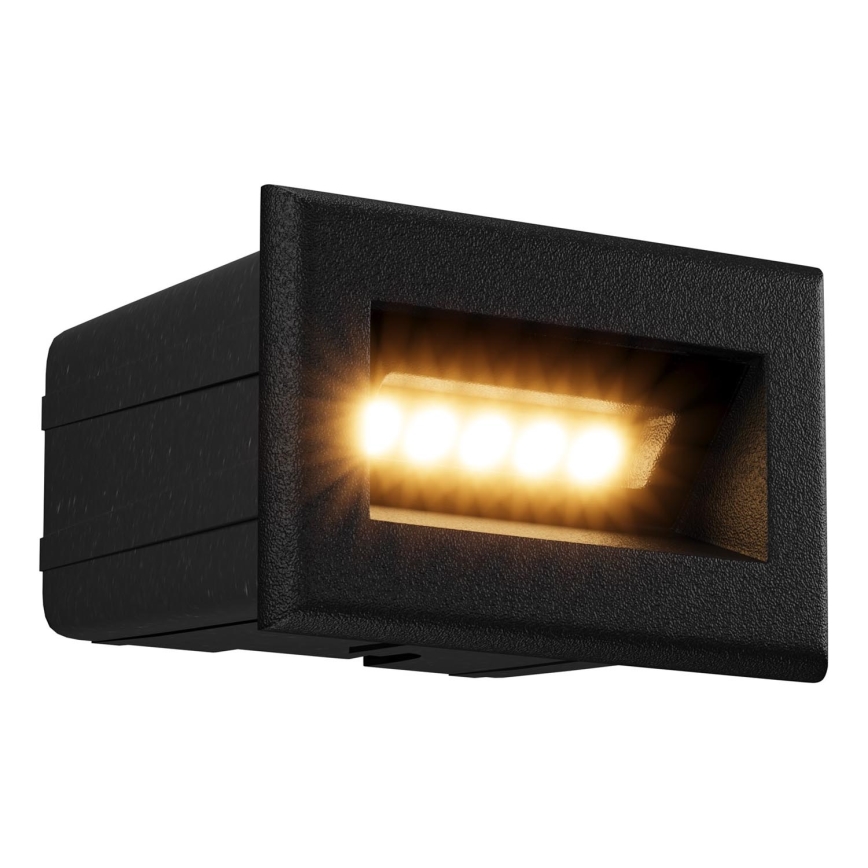 Maytoni O045SL-L3B3K - LED Outdoor built-in light BOSCA LED/3W/230V 3000K IP65 black