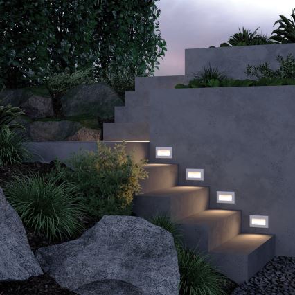 Maytoni O045SL-L3W3K - LED Outdoor built-in light BOSCA LED/3W/230V 3000K IP65 white