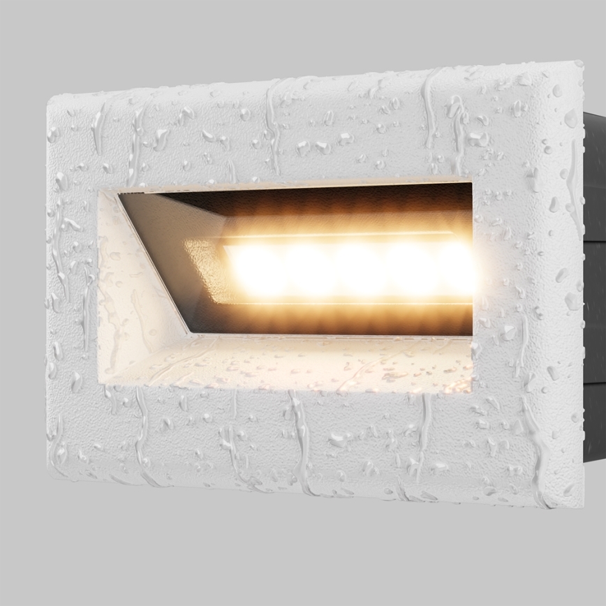 Maytoni O045SL-L3W3K - LED Outdoor built-in light BOSCA LED/3W/230V 3000K IP65 white