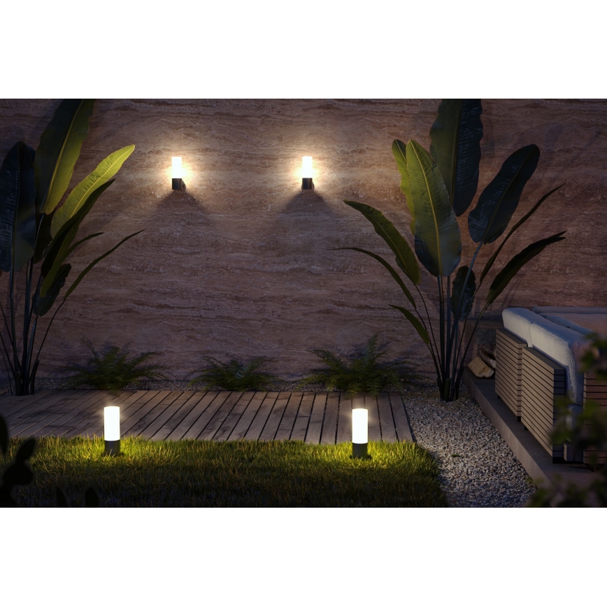 Maytoni O418FL-01B - Outdoor lamp WILLIS 1xE27/60W/230V 30 cm IP54 black