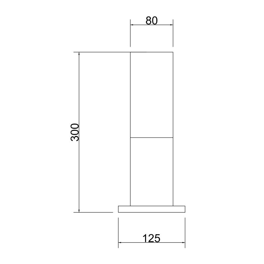 Maytoni O418FL-01B - Outdoor lamp WILLIS 1xE27/60W/230V 30 cm IP54 black
