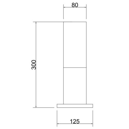 Maytoni O418FL-01GR - Outdoor lamp WILLIS 1xE27/60W/230V 30 cm IP54 anthracite