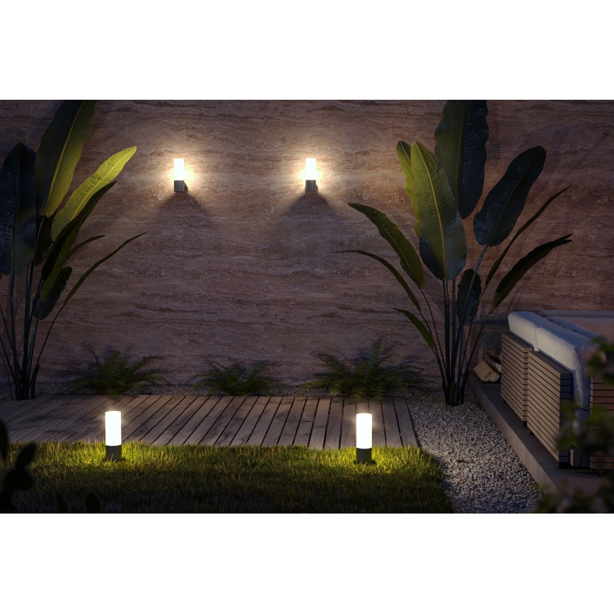 Maytoni O418WL-01GR - Outdoor wall light WILLIS 1xE27/60W/230V IP54 anthracite